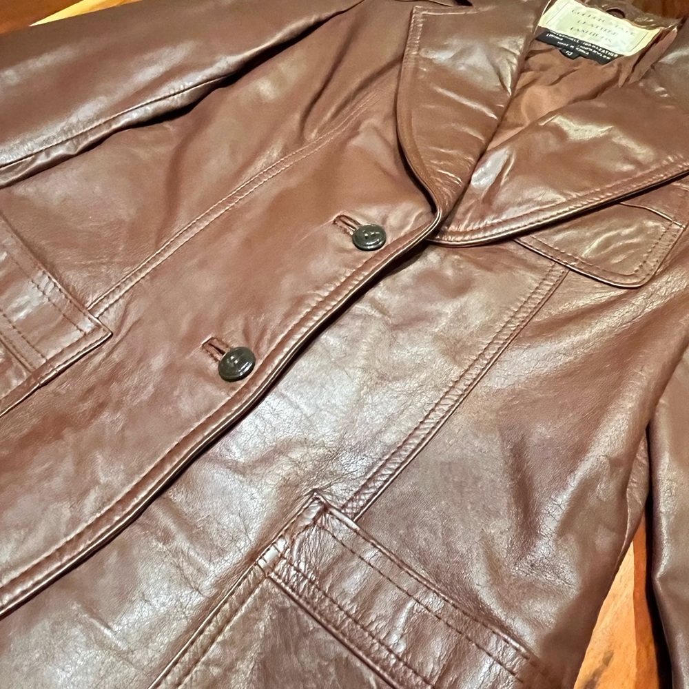 100% Leather Vintage Blazer - Picture 2 of 6